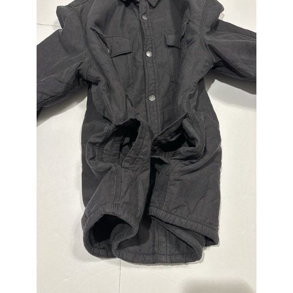 The North Face Men's Campshire Sherpa Lined Shirt Jacket Shacket Black Sz M Snap - Picture 13 of 13